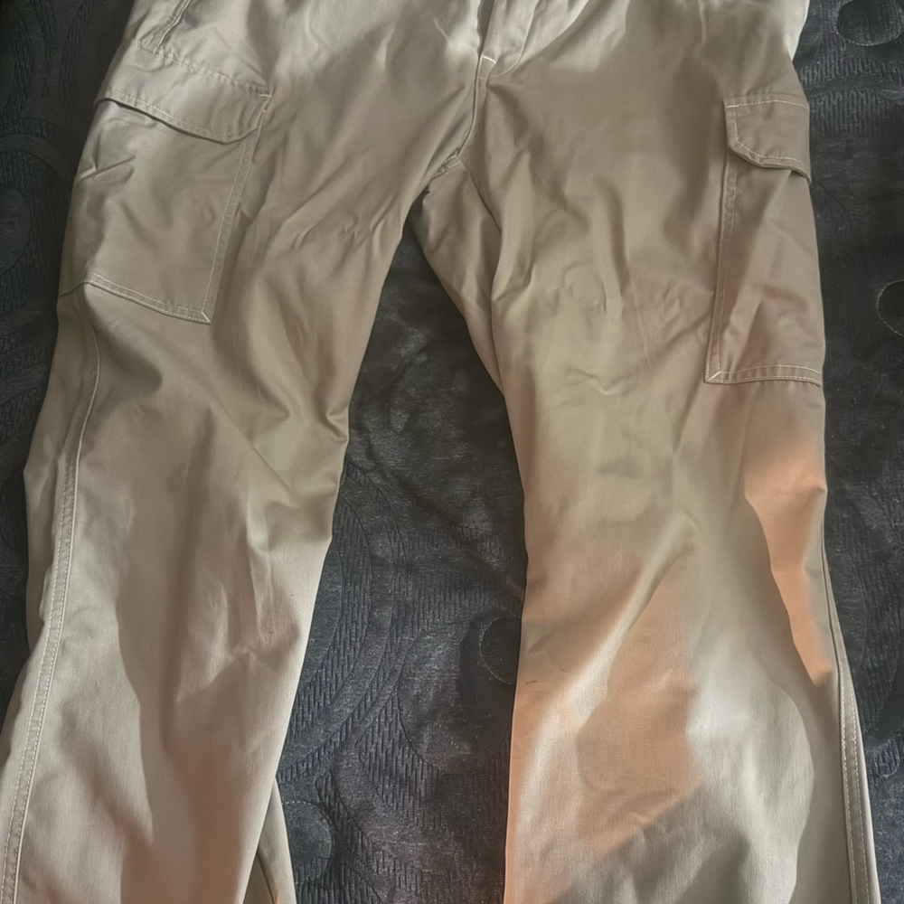 True Religion Men's Beige Cargo Pants